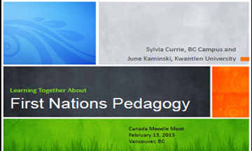 First Nations Pedagogy