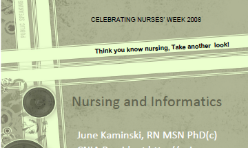Nurses and Informatics